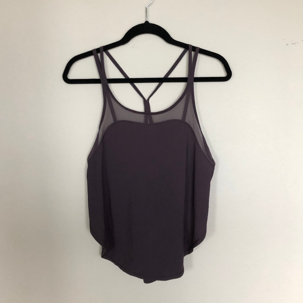 Lululemon Purple Split Open Tank